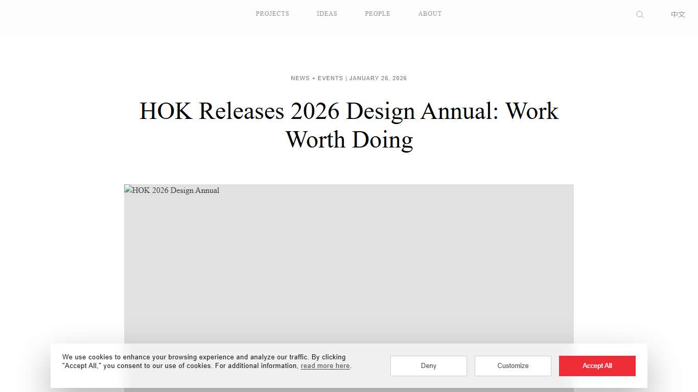 HOK Releases 2026 Design Annual: Work Worth Doing - HOK