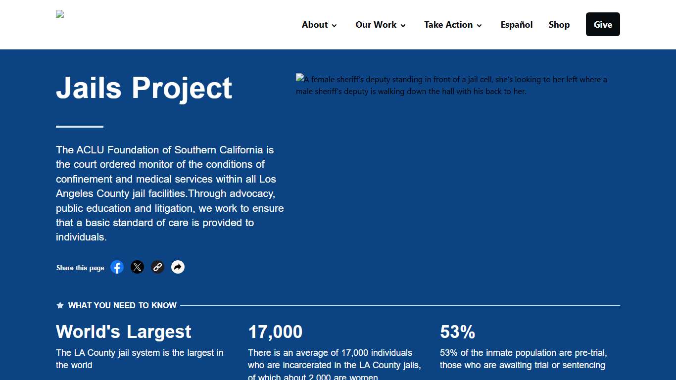 Jails Project - ACLU of Socal